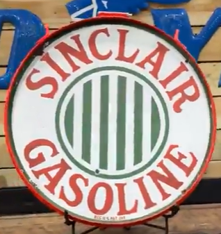 Sinclair Gasoline Jail Bar DSP 24 Inch Sign