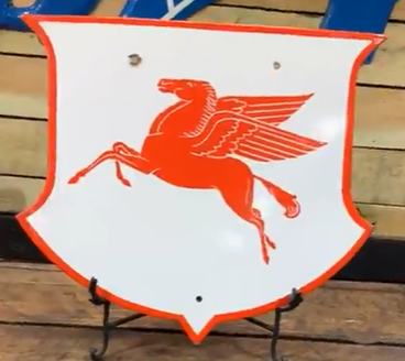 Mobil Gasoline Pegasus SSP Tanker Plate