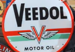 Veedol Motor Oil Green Band with Wings SSP 29 Inch Sign