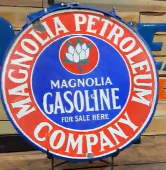 Magnolia Petroleum Company DSP 30 Inch Gasoline Sign