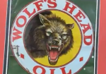 Wolf’s Head Oil SST Sign Framed