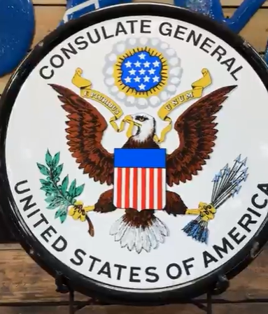 Consulate General United States of America SSP 23″ Sign