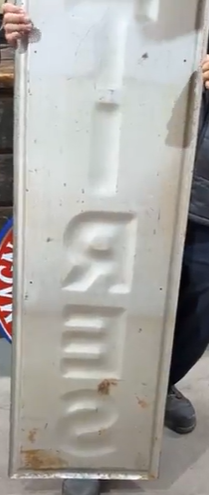 U.S. Tires SST Embossed Vertical Sign