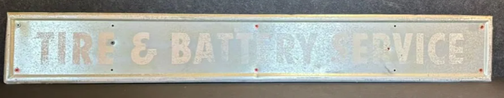 Firestone Tire & Battery Service Aluminum Sign