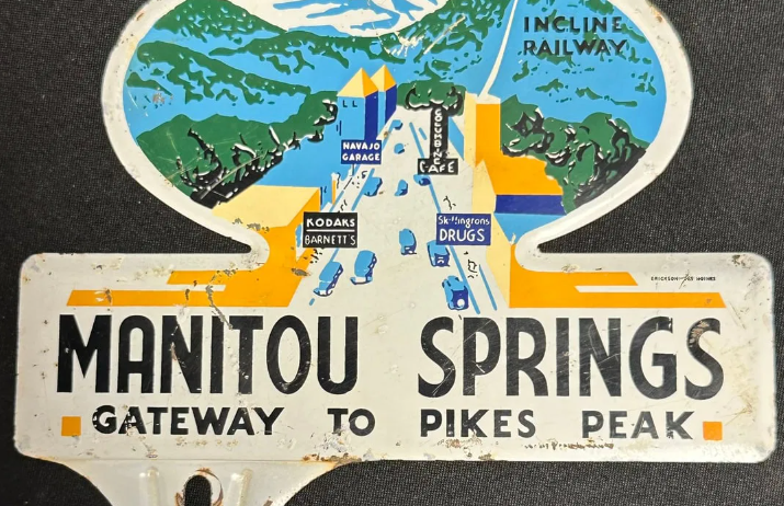 Manitou Springs Gateway to Pikes Peak SST License Plate Topper