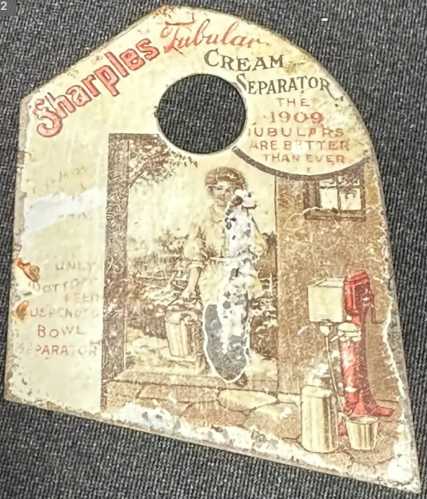 Sharples Tubular Cream Separator 1909 SST Litho Pot Scraper