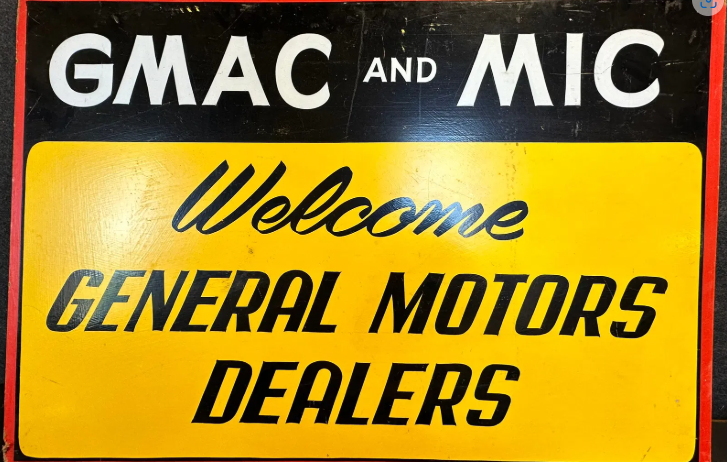 GMAC & MIC Welcome General Motors Dealers Masonite Sign