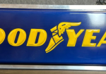 Goodyear Embossed Double Sided Plastic Lighted Sign