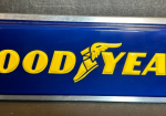 Goodyear Embossed Double Sided Plastic Lighted Sign