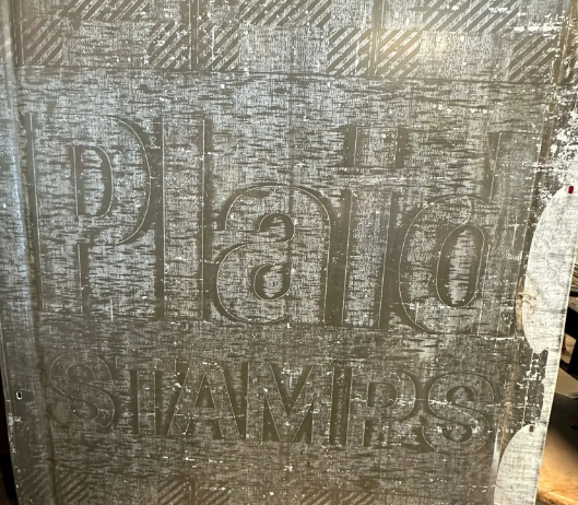Plaid Stamps SST Advertising Sign