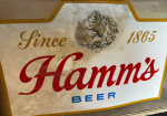 Metal & Plastic Hamm’s Beer Cold Beer Sign