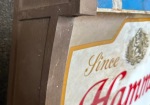 Metal & Plastic Hamm’s Beer Cold Beer Sign