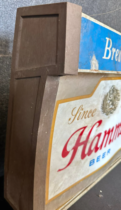 Metal & Plastic Hamm’s Beer Cold Beer Sign