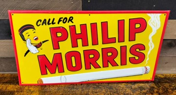 Philip Morris Cigarettes SST Sign