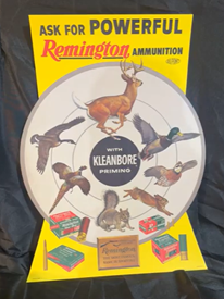 Remington Ammunition Kleanbore Priming Cardboard Easel-back Sign