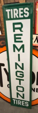 Remington Tires 5 Foot Vertical Embossed SST Sign