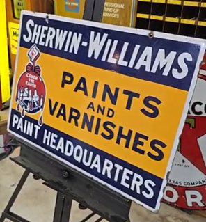 Sherwin Williams Paint and Varnishes Paint Headquarters DSP Sign