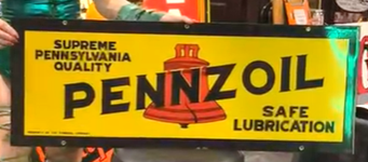 Pennzoil Safe Lubrication Supreme Pennsylvania Quality SSP Sign