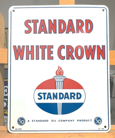 Standard Oil Company White Crown SSP Pump Plate