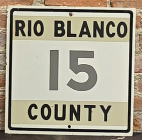Rio Blanco County Road 15 Colorado SST Sign