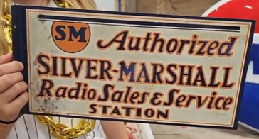 Silver-Marshall Radio Sales and Service Authorized Station DST Flange Sign