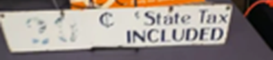 State Tax Included SSP Sign