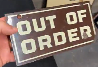 Out of Order SSP Sign