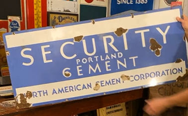 Portland Cement Security North American Cement Corporation SSP Sign