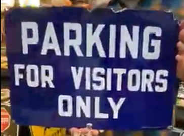 Parking for Visitors Only SSP Sign
