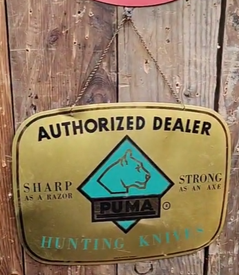 Puma Hunting Knives Authorized Dealer SST Sign