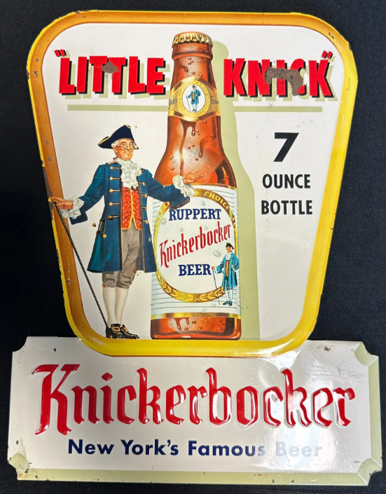 Knickerbocker Beer TOC Embossed Sign