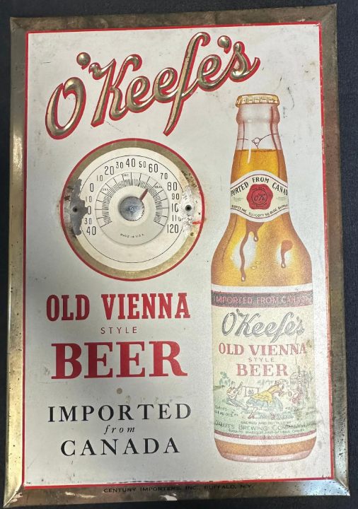 O’Keefe’s Old Vienna Style Beer TOC Sign