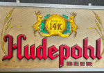 Hudepohl Beer Double-Sided Hanging Light-Up Sign