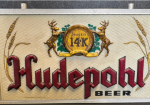 Hudepohl Beer Double-Sided Hanging Light-Up Sign