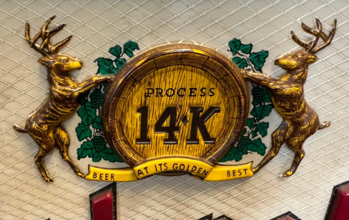 Hudepohl Beer Double-Sided Hanging Light-Up Sign