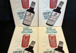 Four Cadillac Club Deluxe Finest Wines Detroit Michigan Cardboard Advertising Signs