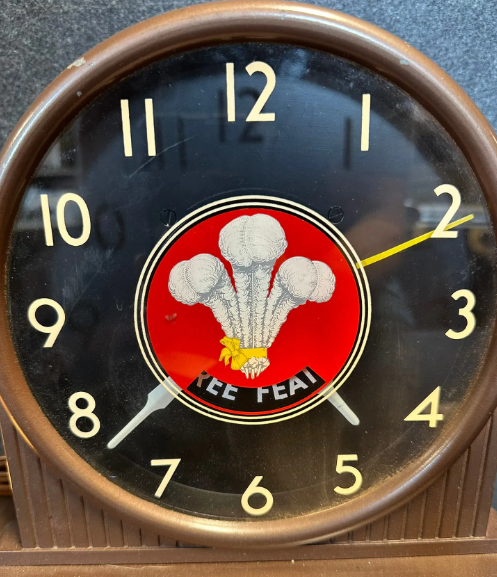 Three Feathers Whiskey Lighted Motion Counter-Top Bottle Display Clock