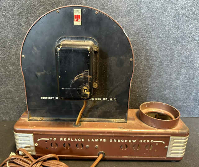 Three Feathers Whiskey Lighted Motion Counter-Top Bottle Display Clock