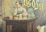 We Sell Egg-O-See SST Lithograph Wood Grain Sign
