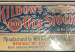 Kildow’s Old Stock 5 Cent Cigar Spanish Tiffin Ohio Cardboard Sign