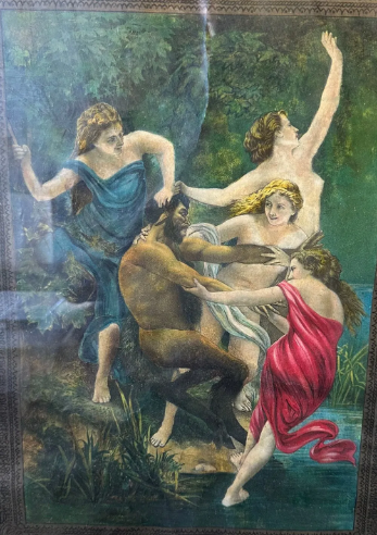 The New Hoffman House Cigar 5 Cents Tobacco Paper Sign Framed