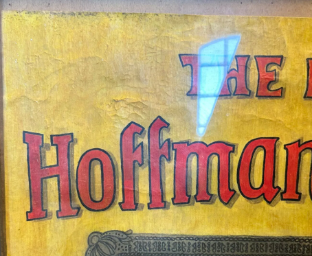 The New Hoffman House Cigar 5 Cents Tobacco Paper Sign Framed