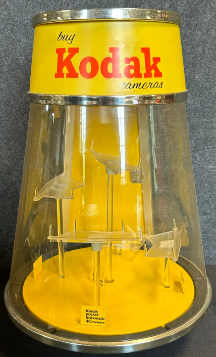Kodak Instapocket Cameras Plastic 1960s Revolving Store Display
