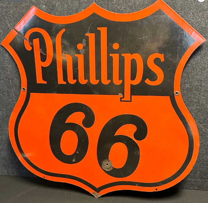 Phillips 66 DSP 30″ Shield Curbside Sign