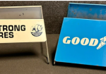 Goodyear & Armstrong Tire Display Racks with SST Signs