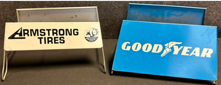 Goodyear & Armstrong Tire Display Racks with SST Signs