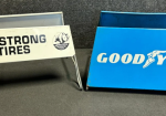 Goodyear & Armstrong Tire Display Racks with SST Signs