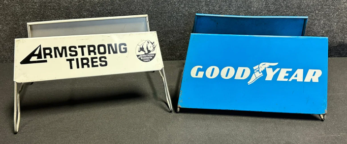 Goodyear & Armstrong Tire Display Racks with SST Signs