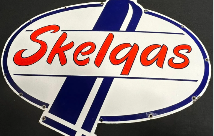 Skelgas Propane SSP Die Cut Sign with Bottle