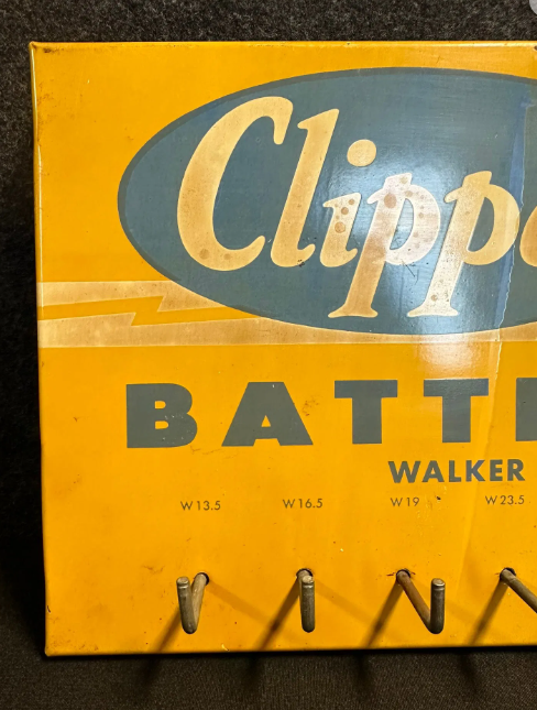 Clipper Batter Cables Walker Brothers SST Store Display Rack Sign